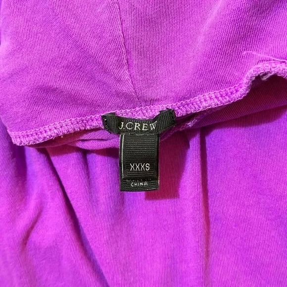078 J.Crew | Vibrant Purple Long-Sleeve Turtleneck Top (Size XXXS) - Picture 2 of 13
